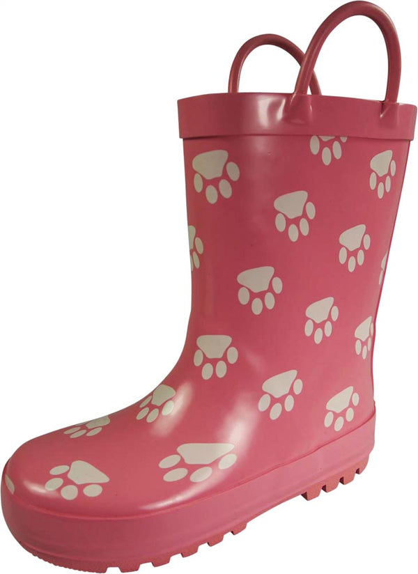 Norty New Toddlers / Little / Big Kids Boys Girls Waterproof Rubber Rain Boots