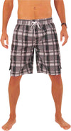 Norty Mens Drawstring Waist and Cargo Pockets Boardshort Swimsuit Swim Trunks