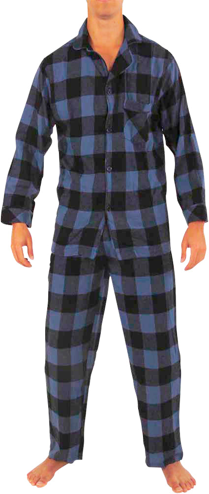 Norty Mens Cotton Yarn Flannel Pajama Lounge Sleep Sets