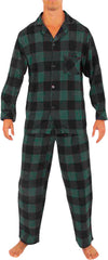 Norty Mens Cotton Yarn Flannel Pajama Lounge Sleep Sets