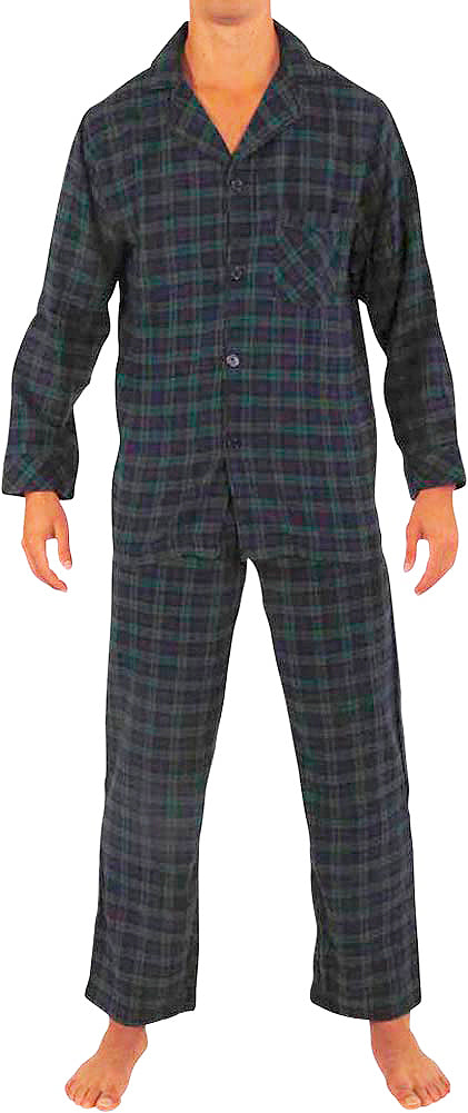 Norty Mens Cotton Yarn Flannel Pajama Lounge Sleep Sets