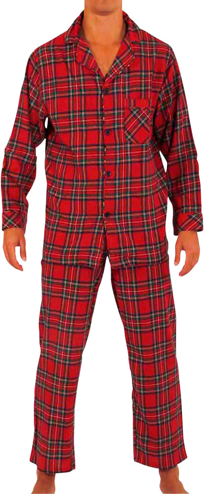 Norty Mens Cotton Yarn Flannel Pajama Lounge Sleep Sets