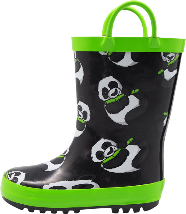 Norty New Toddlers / Little / Big Kids Boys Girls Waterproof Rubber Rain Boots