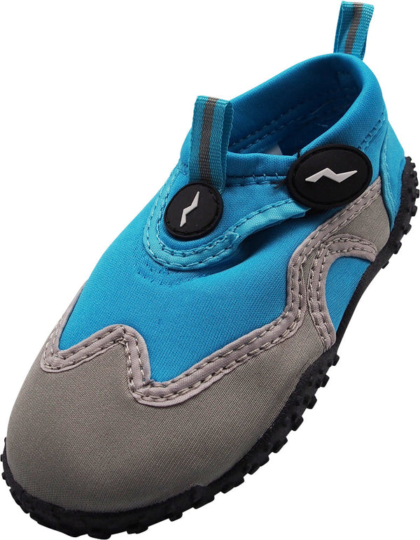 Norty Kids Sizes 11-4 Boys / Girls Slip on Aqua Socks Pool Beach Water Shoe