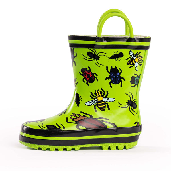 Norty Waterproof Rubber Printed Rain Boots for Kids - Boys - Toddlers, Little Kids & Big Kids - SH