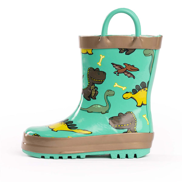 Norty Waterproof Rubber Printed Rain Boots for Kids - Boys - Toddlers, Little Kids & Big Kids - SH