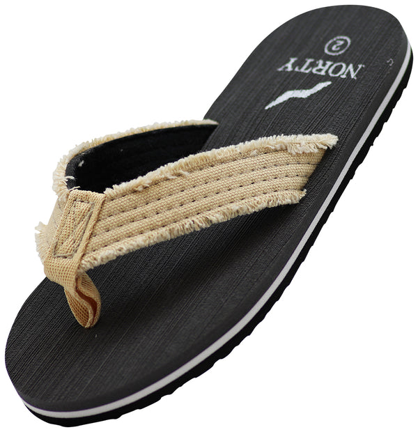 Norty Little and Big Boy's Flip Flop Thong Sandal Perfect for the Beach, Pool or Everyday