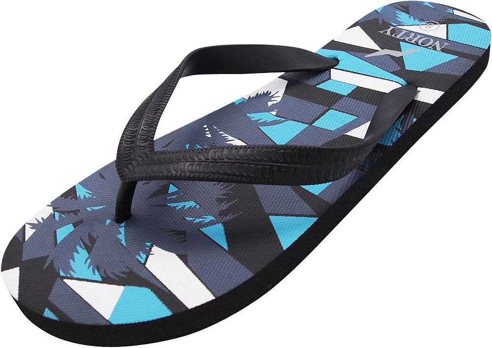 Norty Men's Casual Beach Pool Everyday Flip Flop Thong Sandal Shoe