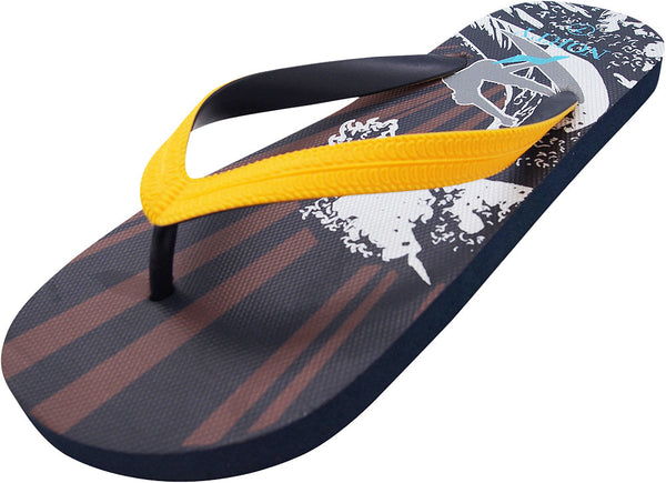 Norty Men's Casual Beach Pool Everyday Flip Flop Thong Sandal Shoe