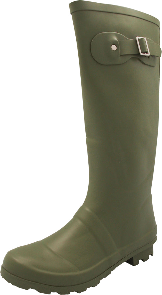 Norty Women’s Rain Boots Hi-Calf Waterproof 13 inch Rubber Garden Boot