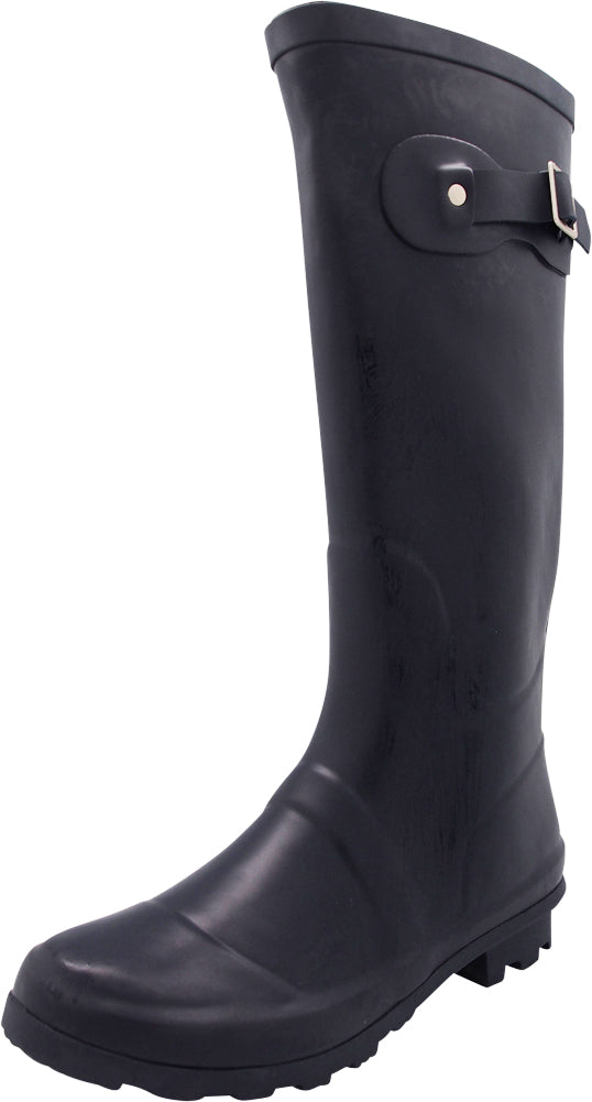 Norty Women’s Rain Boots Hi-Calf Waterproof 13 inch Rubber Garden Boot