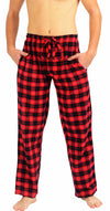 Norty Mens Cotton Blend Flannel Pajama Lounge Sleep Pant - Plaids and Solids