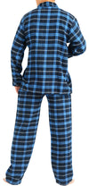 Norty Mens Cotton Blend Yarn Flannel Pajama Lounge Sleep Sets - 16 Prints Available