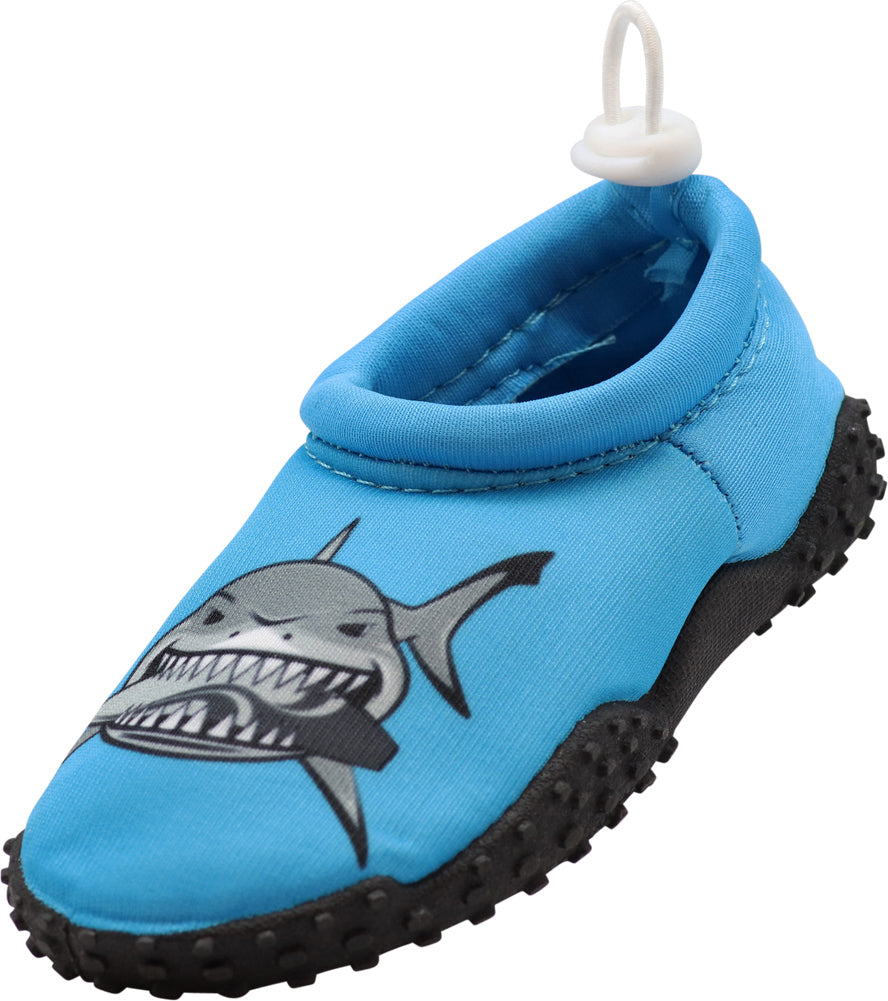 Norty Toddler Boys Girls Shark Slip on Aqua Socks Pool Beach Water Shoe