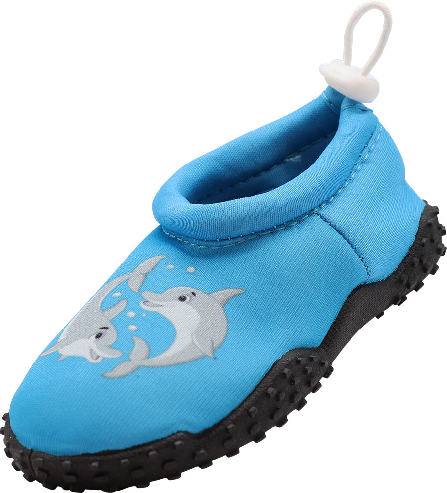 Norty Toddler Boys Girls Shark Slip on Aqua Socks Pool Beach Water Shoe