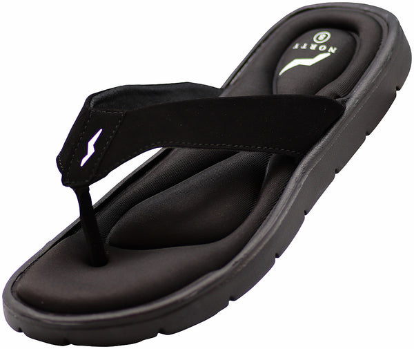 NORTY Men's Memory Foam Footbed Sandals - Casual for Beach, Pool, Shower