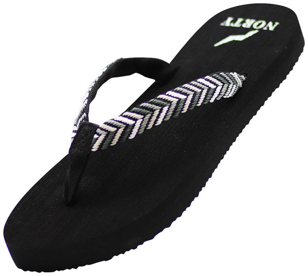 Norty Women's Beach, Pool, Everyday Flip Flop Thong Sandal - Choose your style