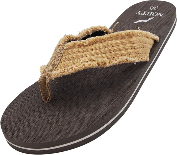 Norty Little and Big Boy's Flip Flop Thong Sandal Perfect for the Beach, Pool or Everyday