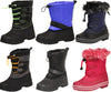 Norty Lightweight Fleece Lined Snow Boots for Toddlers, Little Kids and Big Kids Boy's Girl's Unisex