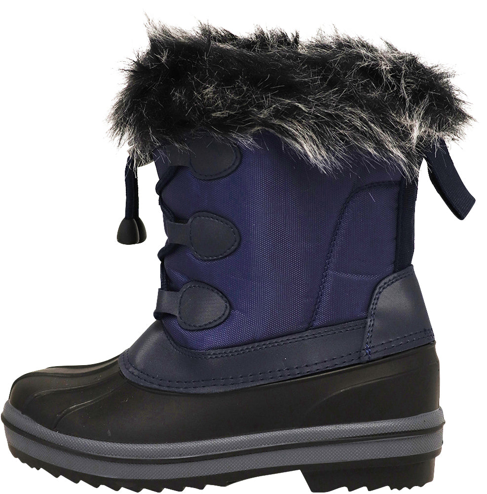 Norty Lightweight Fleece Lined Snow Boots for Toddlers, Little Kids, Big Kids Boys Girls Kids