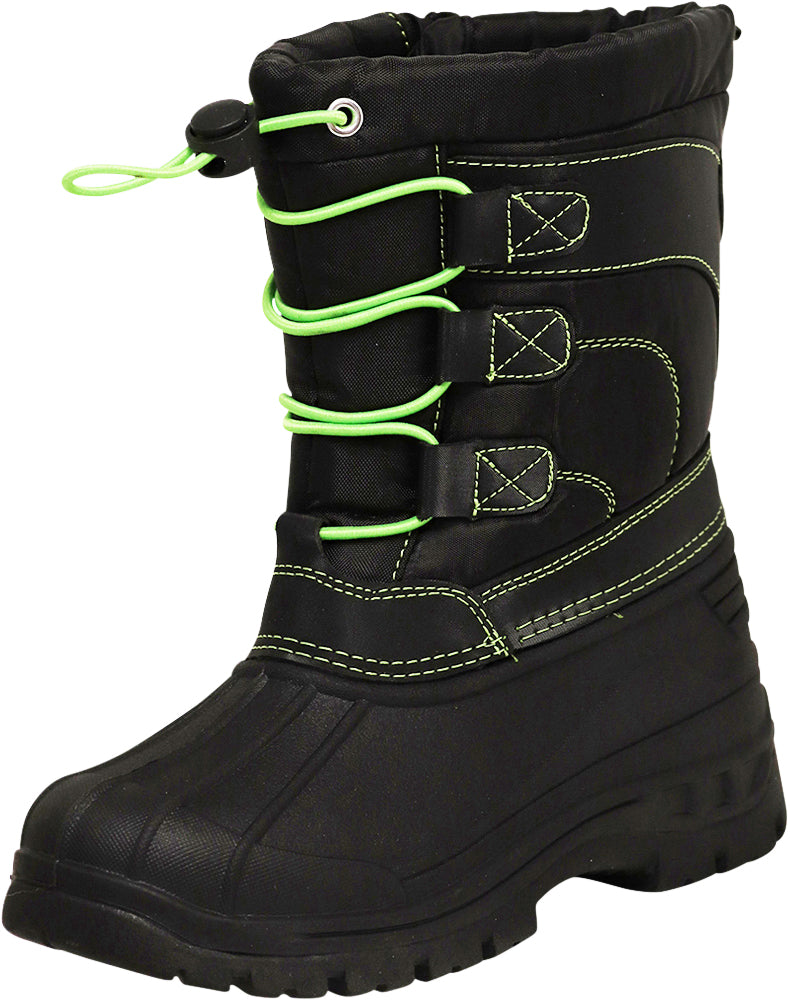 Norty Lightweight Fleece Lined Snow Boots for Toddlers, Little Kids, Big Kids Boys Girls Kids