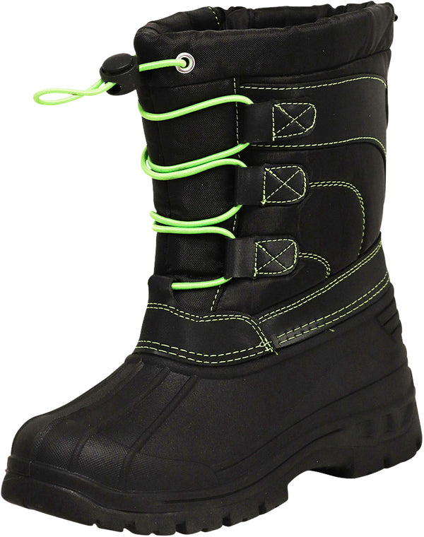 Norty Lightweight Fleece Lined Snow Boots for Toddlers, Little Kids and Big Kids Boy's Girl's Unisex