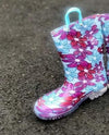 Norty Toddlers Girls Waterproof PVC Light Up Rain Boots