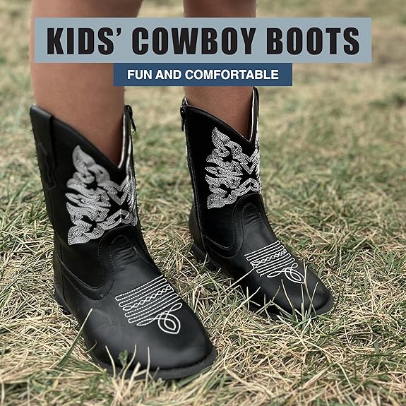 NORTY Boy's Girl's Unisex Western Cowboy Boot for Toddlers