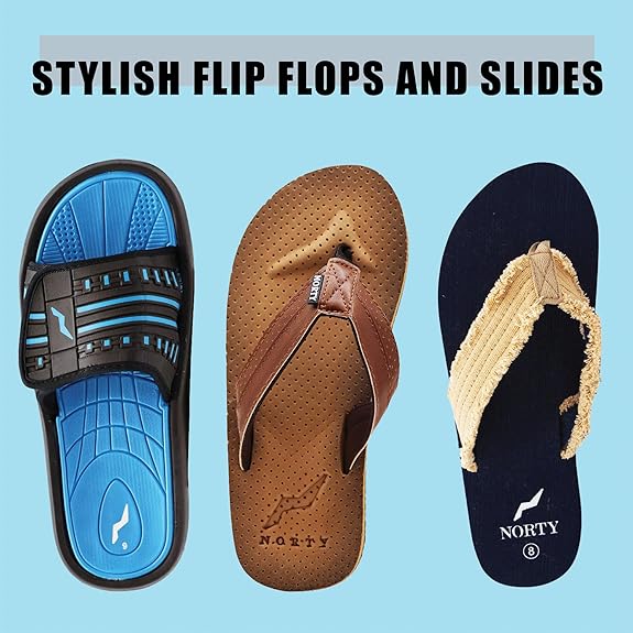 NORTY Big Boy's Sandals for Beach, Casual, Outdoor Indoor Flip Flop Thong Shoe