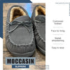 NORTY Toddler Boys Girls Unisex Suede Leather Moccasin Slip on Slippers