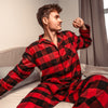 Norty Mens Cotton Blend Yarn Flannel Pajama Lounge Sleep Sets - 16 Prints Available