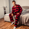 Norty Big Mens Cotton Blend Yarn Flannel Pajama Lounge Sleep Sets - 3XL to 5XL