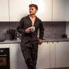 Norty Mens Cotton Yarn Flannel Pajama Lounge Sleep Sets