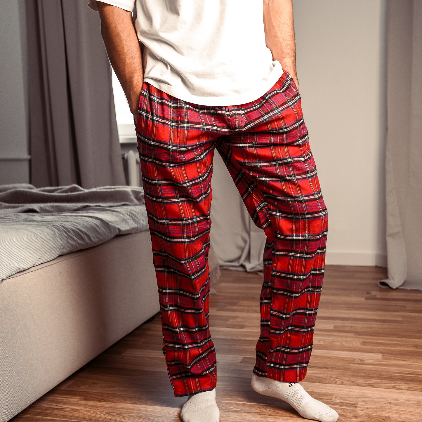 Norty Big & Tall Mens Cotton Blend Yarn Flannel Pajama Lounge Sleep Pants