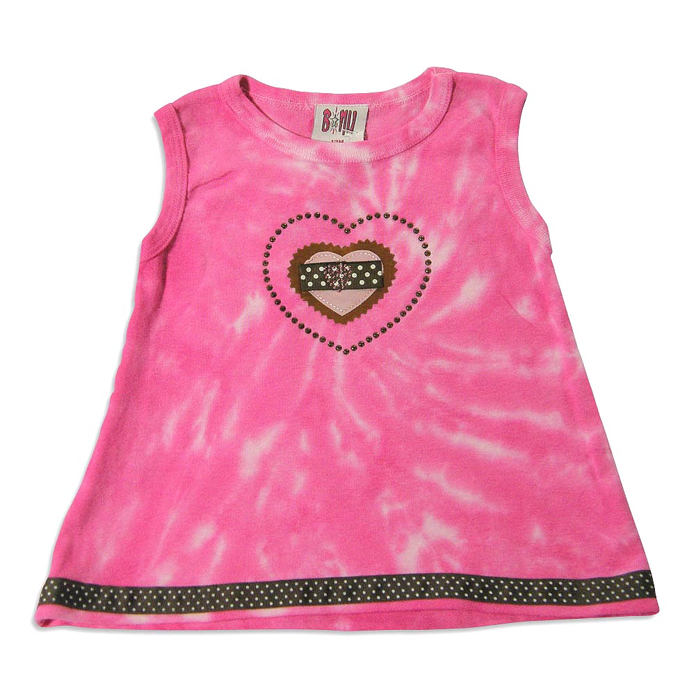 B-Nu by Purple Orchid - Baby Girls Sleeveless Tie Dye Top