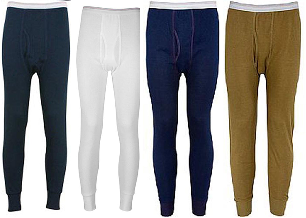 Indera Mens Regular & Big ICEtex Dual Face Fleeced Thermal Long John Pant