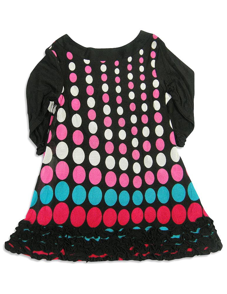 Lipstik Girl's Toddler - Long Sleeve Dress - 6 Different Prints & Styles