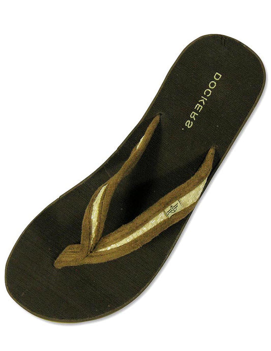 Docker Womens Flip Flop Thong Wedge Sandal