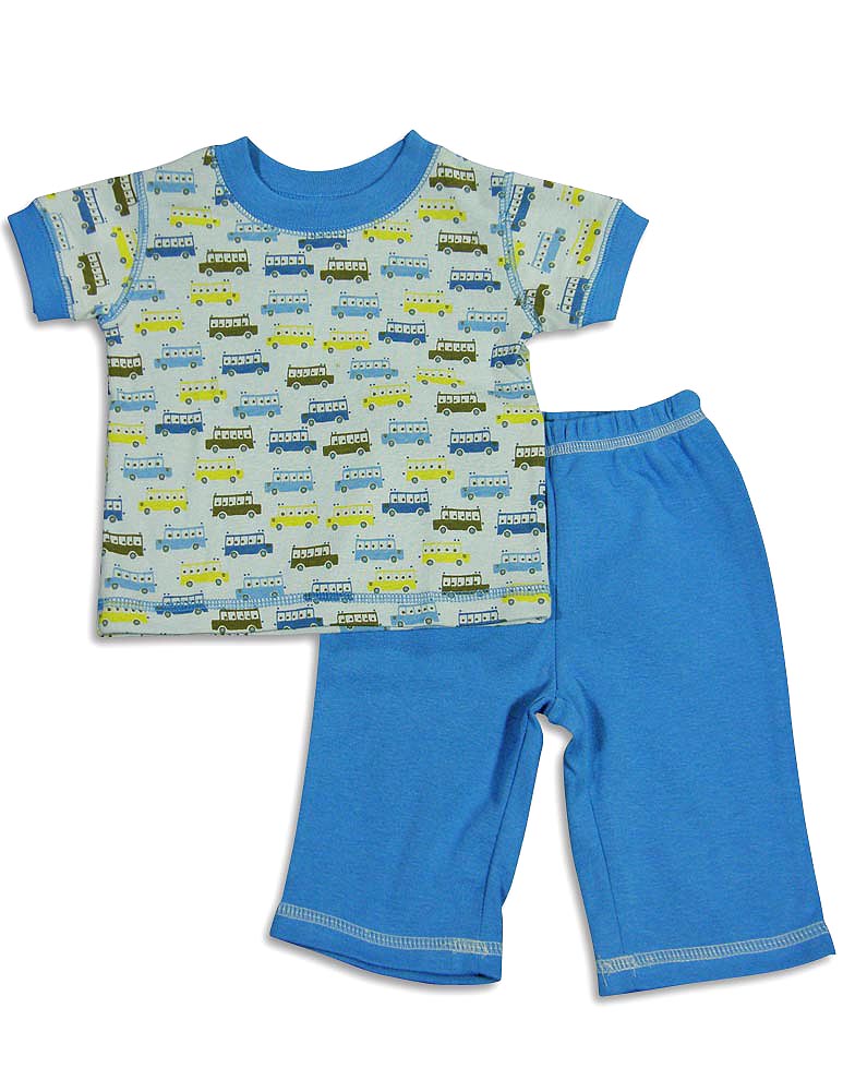 Cloud Mine - Baby Boys Short Sleeve Dog Pant Set