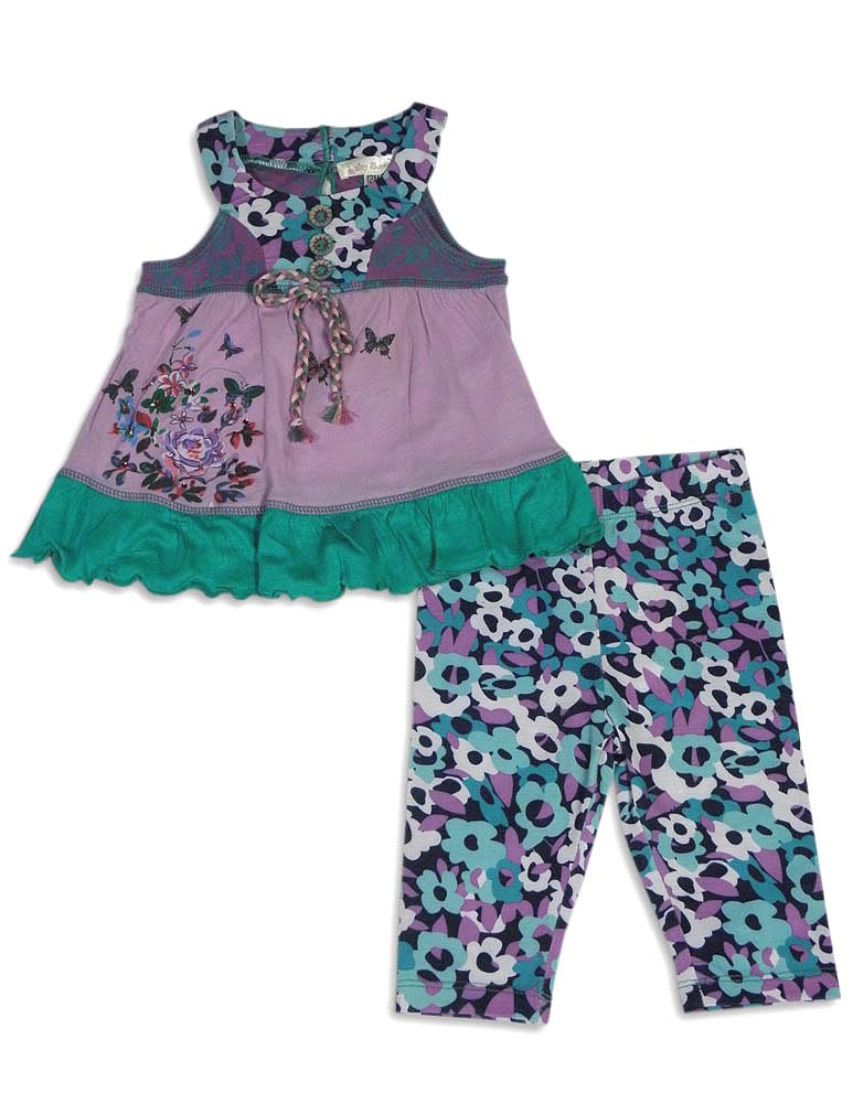 Baby Sara Infant Baby Girl Sleeveless Pant Sets - Asst Fabrics Styles Colors