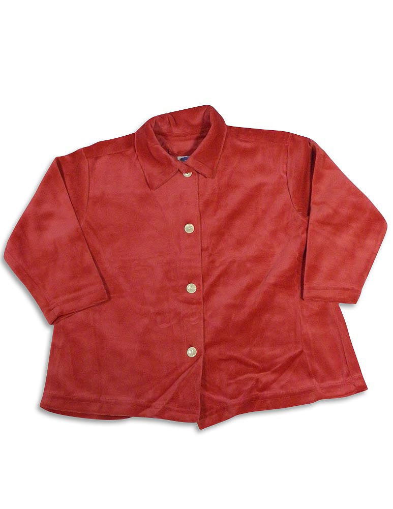 Mulberribush Girls Long Sleeve Velour Swing Button Down Jacket Cardigan Shirt