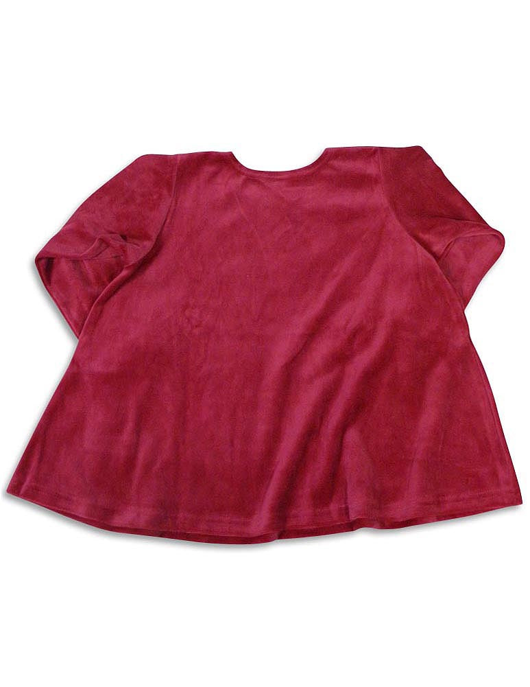 Mulberribush Girls Long Sleeve Velour Swing Shirt Top