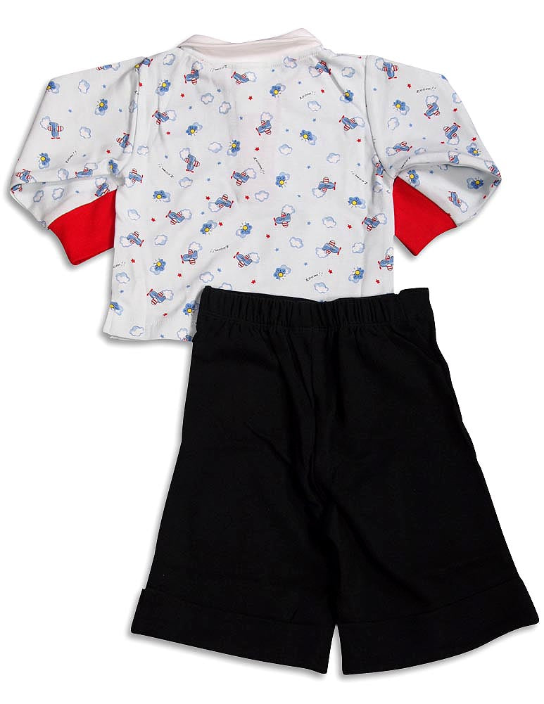 Snopea Baby Infant Newborn Boys Cotton Long Sleeve Pant Set - 8 Prints Available