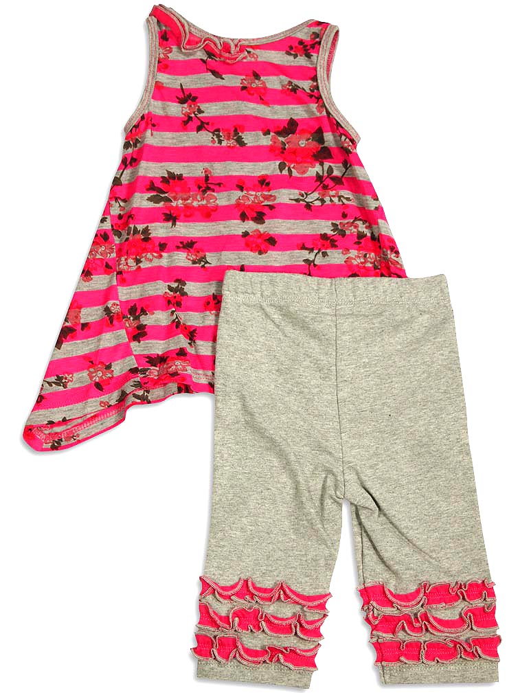 Baby Sara Infant Baby Girl Sleeveless Pant Sets - Asst Fabrics Styles Colors