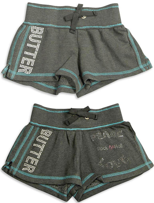 Authentic Butter Super Soft Screen Print and Embellished Logo'd Sweat Shorts