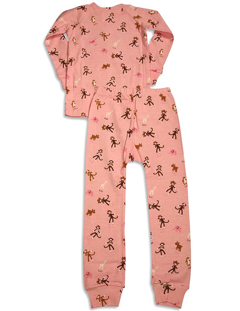 Sweet Potato Toddler & Little Girls Long Sleeve Cotton Pajama Sets