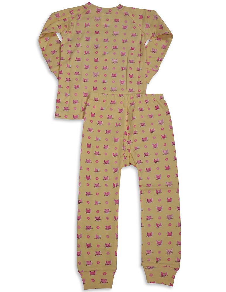 Sweet Potato Toddler & Little Girls Long Sleeve Cotton Pajama Sets