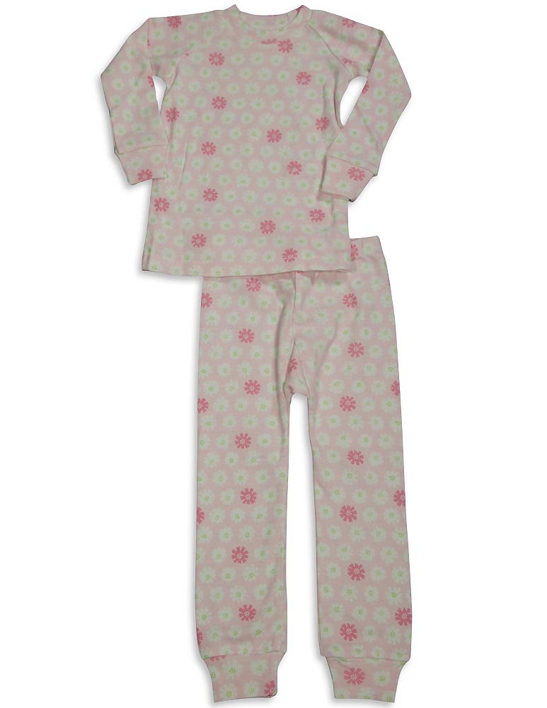 Sweet Potato Toddler & Little Girls Long Sleeve Cotton Pajama Sets