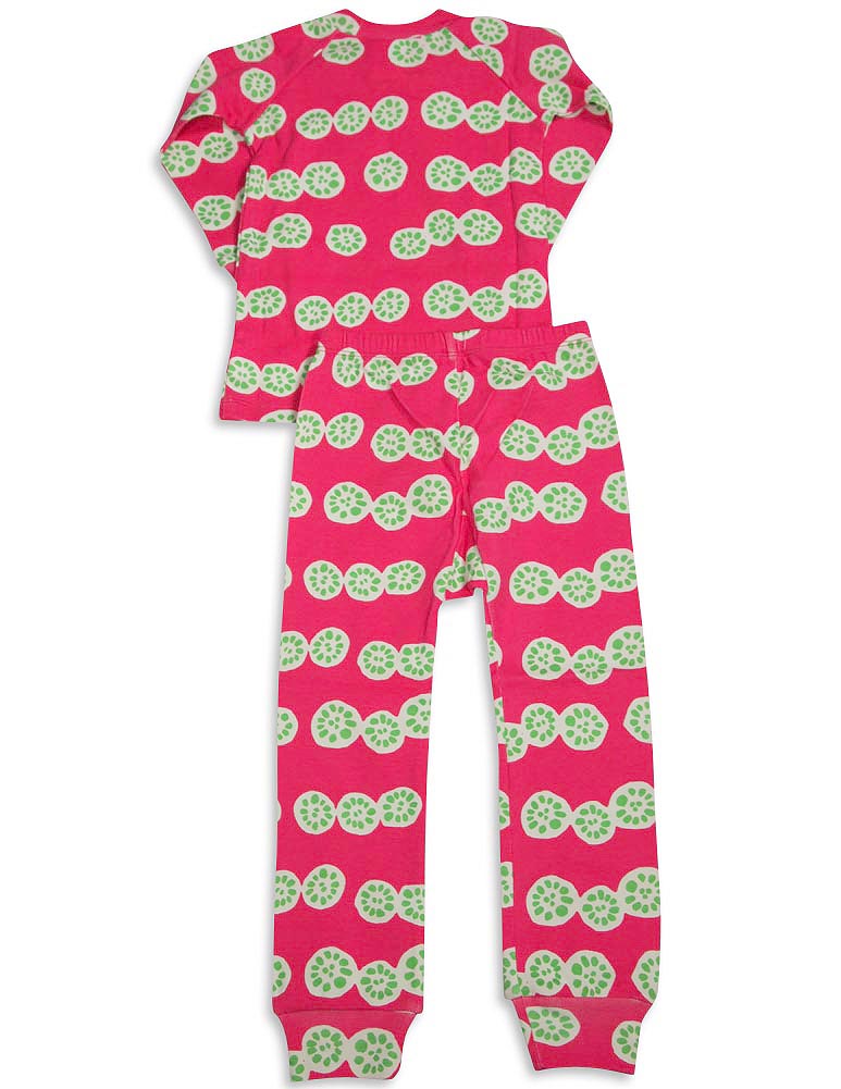 Sweet Potato Toddler & Little Girls Long Sleeve Cotton Pajama Sets