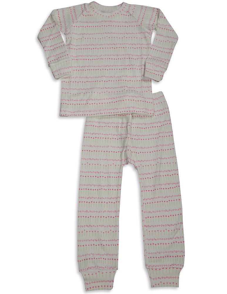 Sweet Potato Toddler & Little Girls Long Sleeve Cotton Pajama Sets